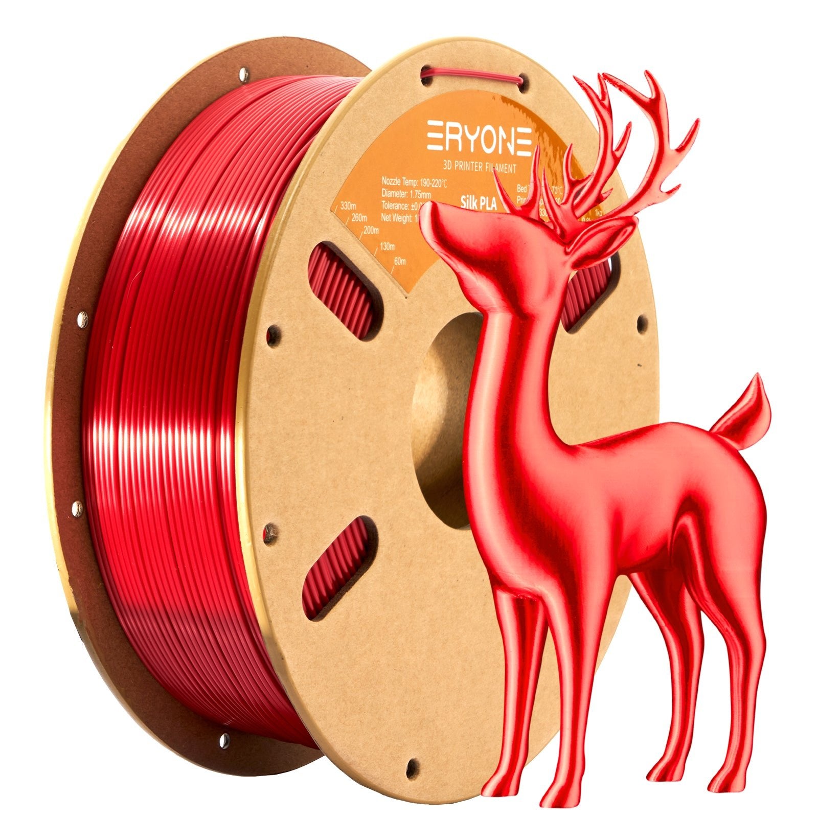 ERYONE Ultra Silk PLA · Sarkans · 1 kg