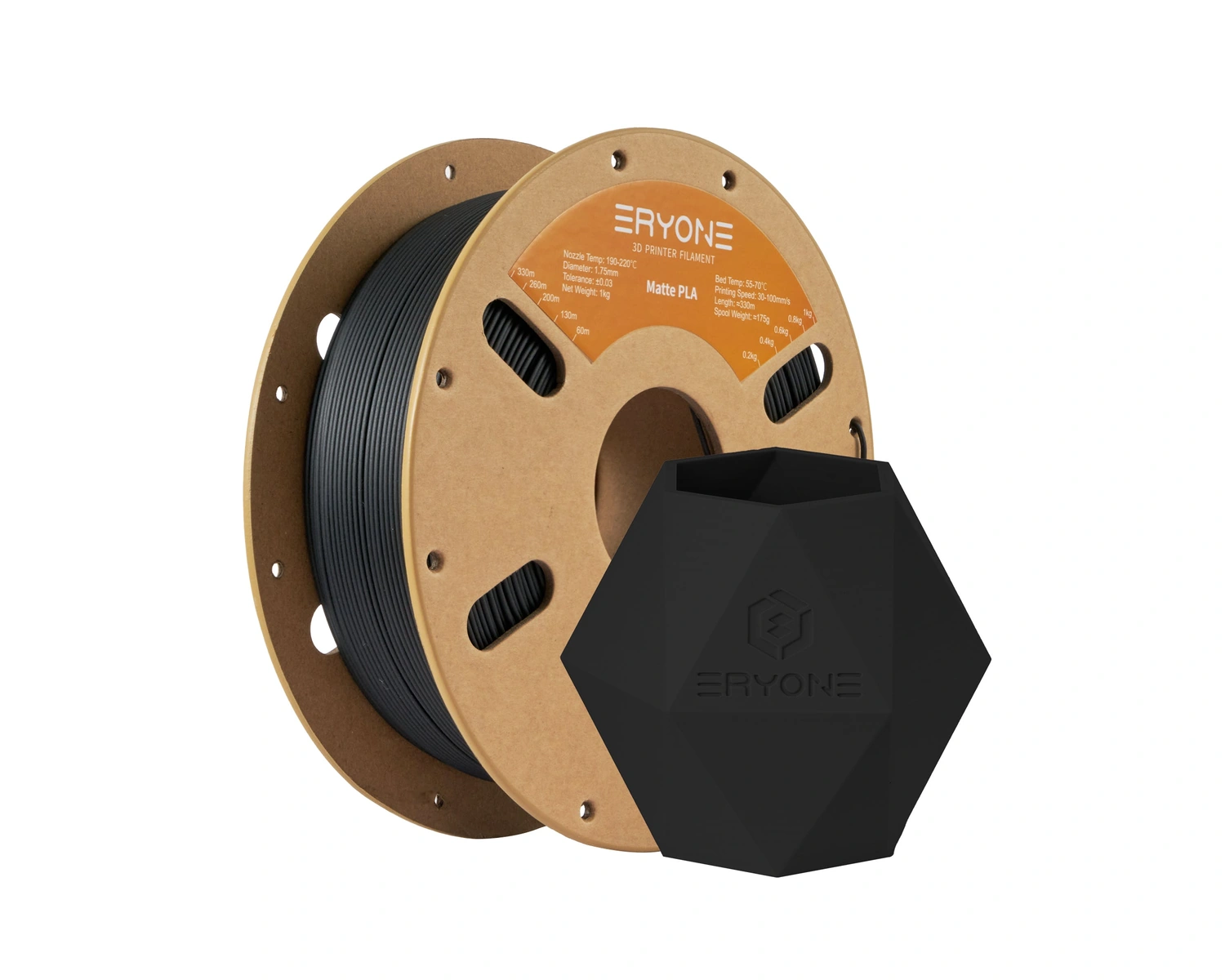 Eryone Matte PLA · Melns · 1 kg