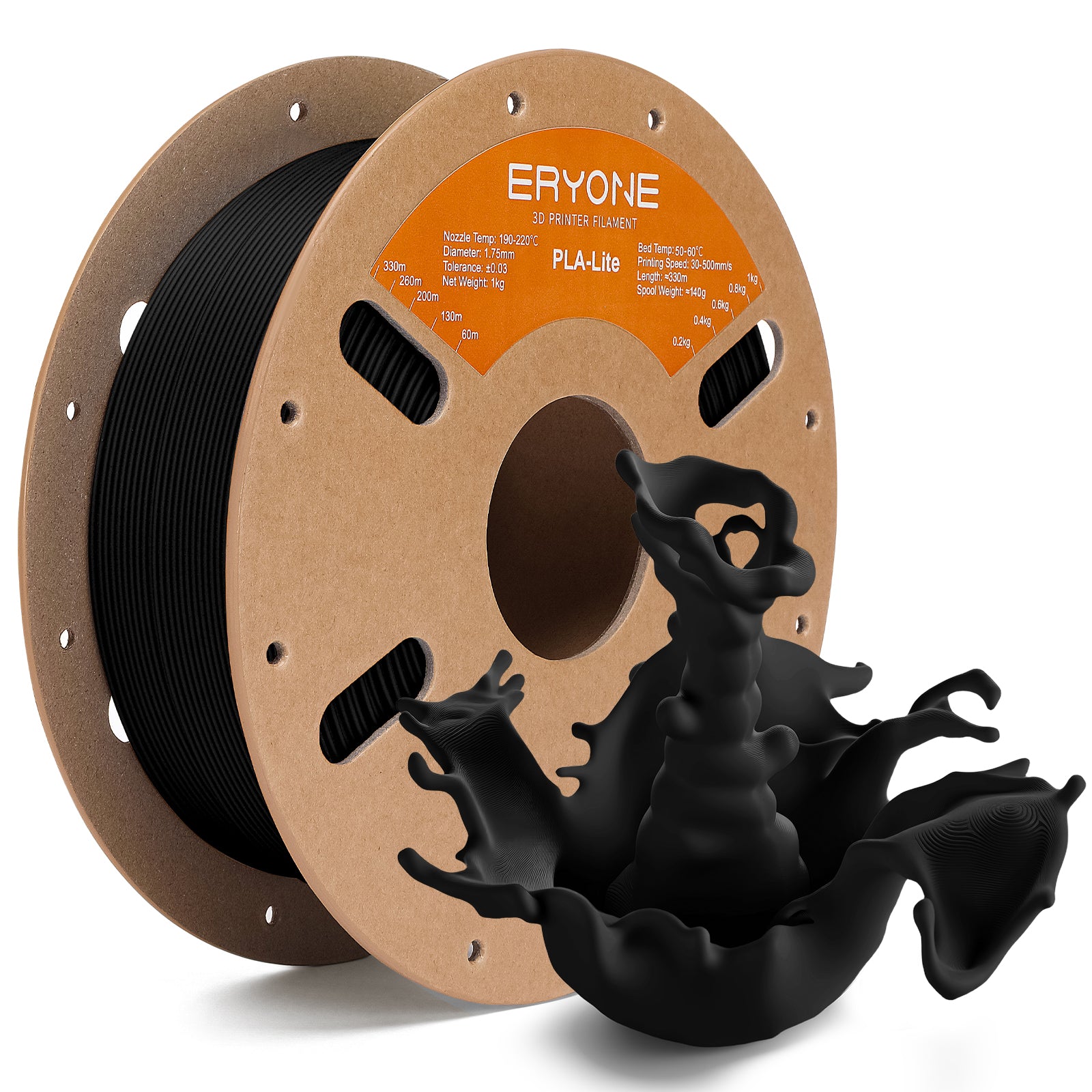 ERYONE PLA-Lite · Melns · 1 kg