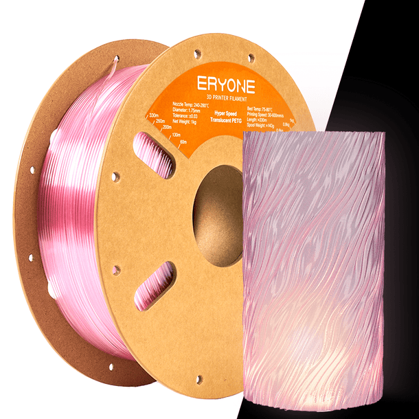 ERYONE Hyper Speed Translucent PETG · Rozā · 1 kg