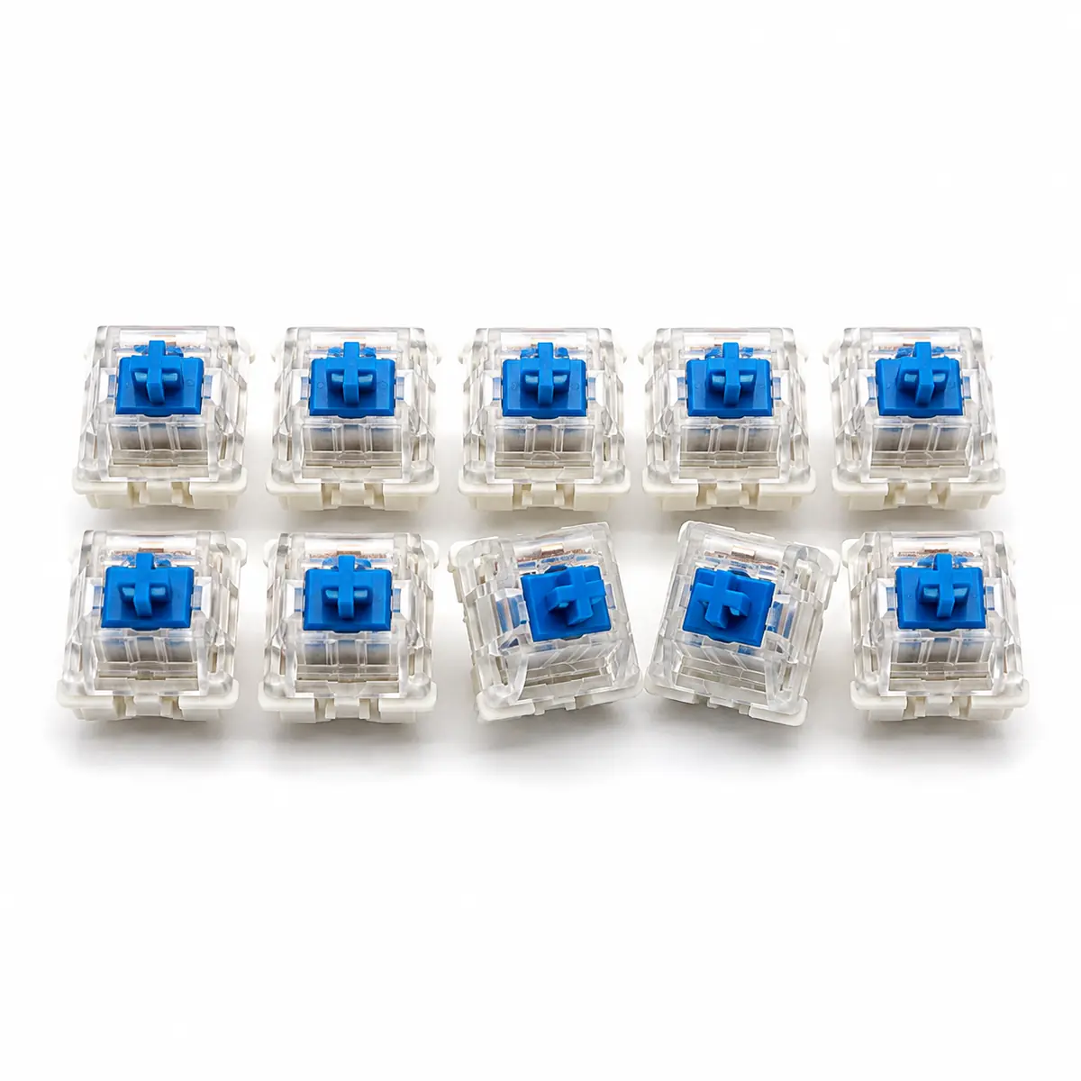 Mehāniskie tastatūras slēdži Blue — 10 gab. komplekts