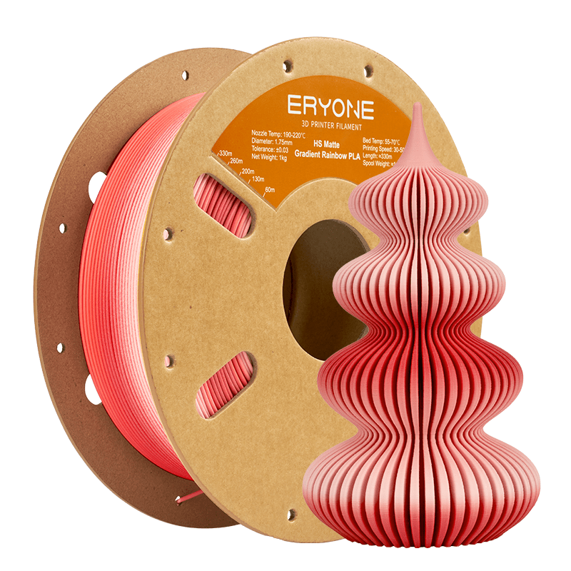 ERYONE Hyper Speed Matte Gradient Rainbow PLA · Red Velvet · 1 kg
